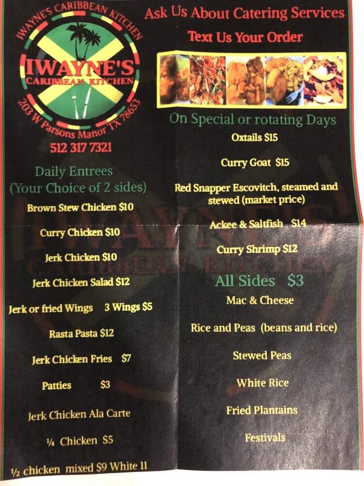 Iwayne's Caribbean Kitchen - Manor, TX