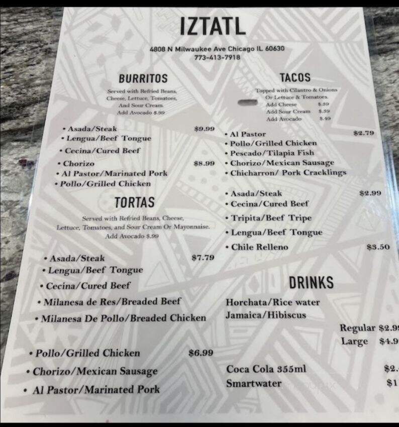 Iztatl Cocina Mexicana - Chicago, IL