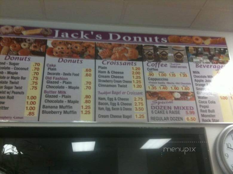 Jack Donuts - Wilmington, CA menu_pic