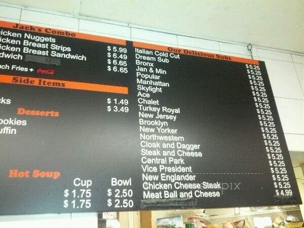 Jack's Famous Deli - Lanham, MD menu_pic