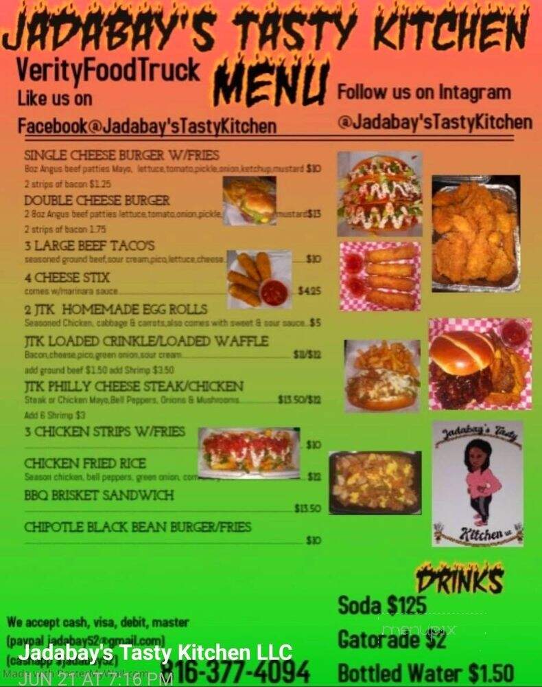 Jadabay's Tasty Kitchen - Kansas City, MO menu_pic