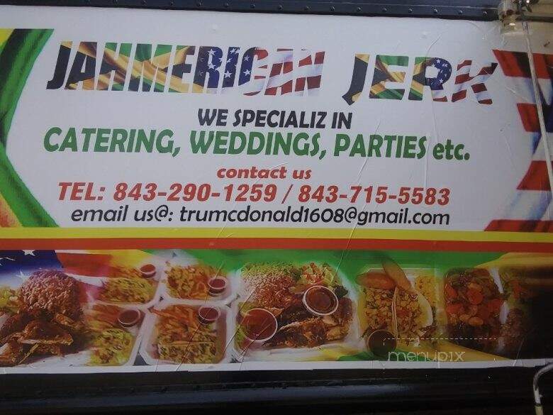 Jahmerican Jerk Food Truck - Hilton Head Island, SC menu_pic
