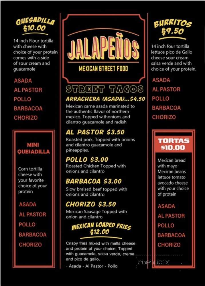 Jalapenos Killian - Kendall, FL menu_pic