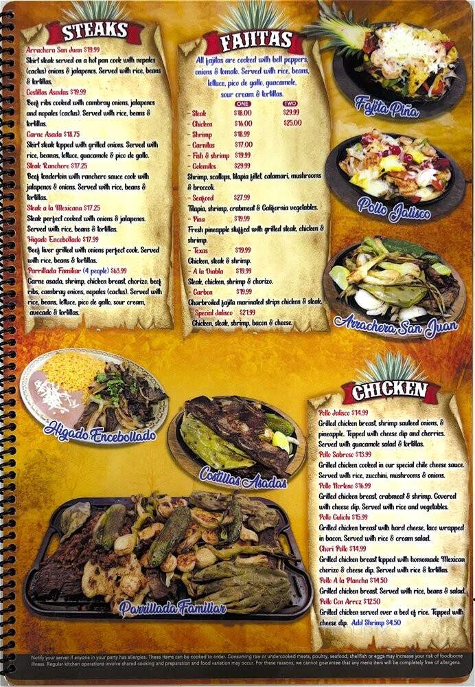Jalisco El Toque Chingon - Louisville, KY menu_pic