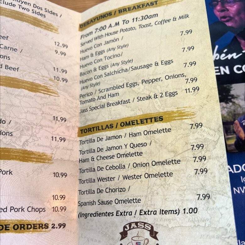 Jass Cuban Cafe - Lauderhill, FL menu_pic