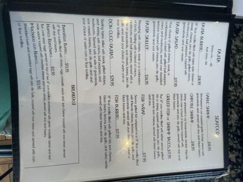 Javi's Mexican Grill - Wahiawa, HI menu_pic