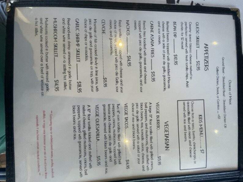 Javi's Mexican Grill - Wahiawa, HI menu_pic