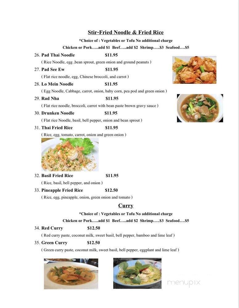 Jay's Kitchen Thai Street Food - Chisago City, MN menu_pic