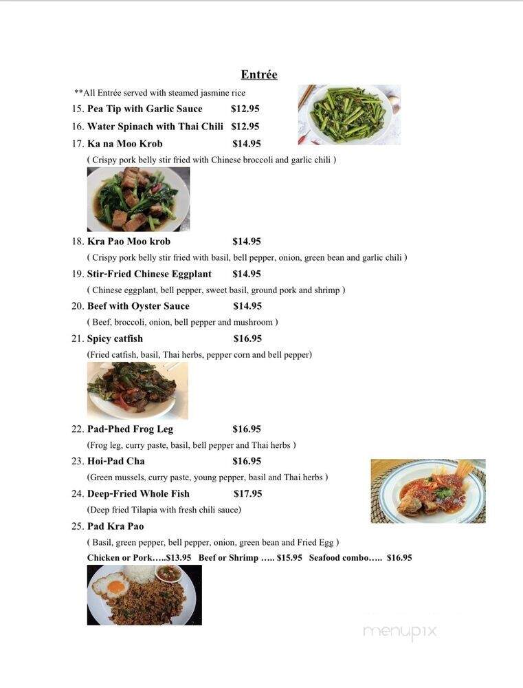Jay's Kitchen Thai Street Food - Chisago City, MN menu_pic