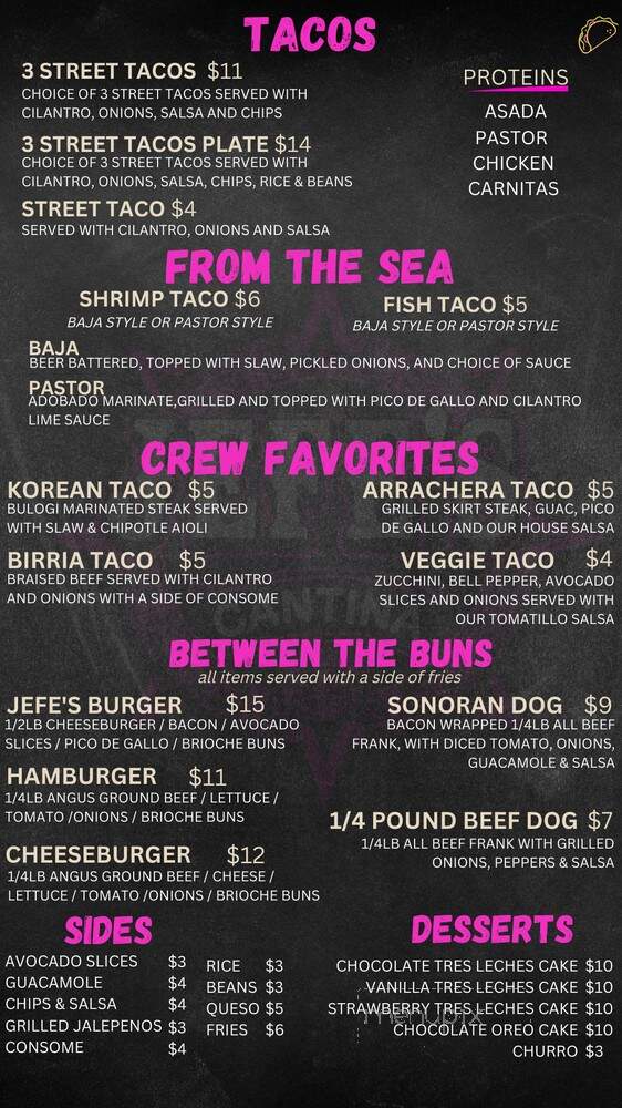 Jefes Cantina - Chandler, AZ menu_pic