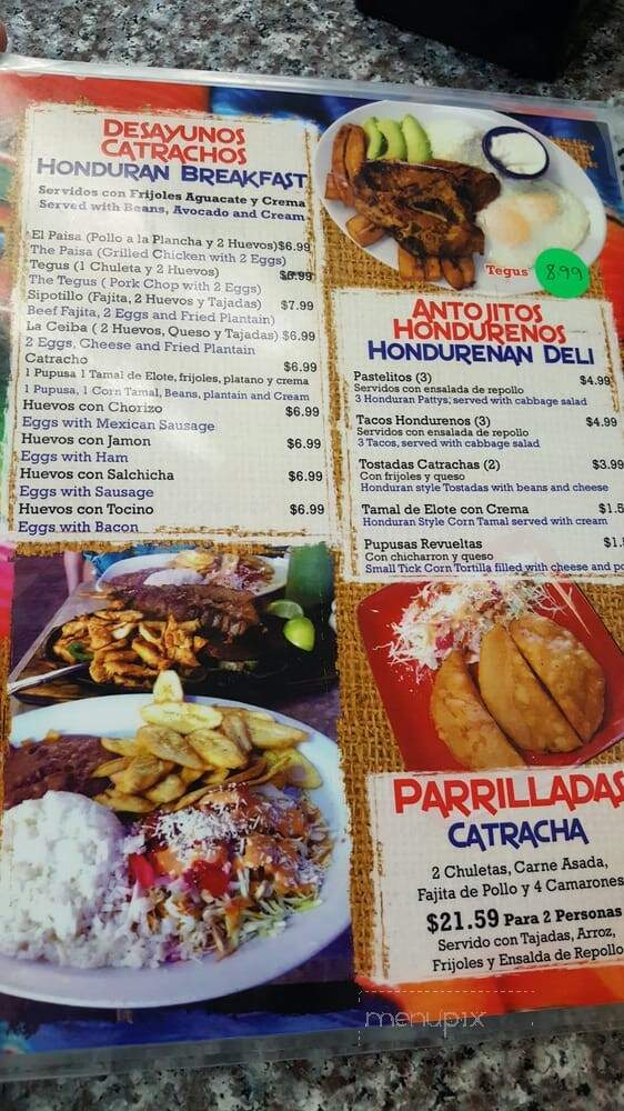 Jessica's Mexican Food - Houston, TX menu_pic