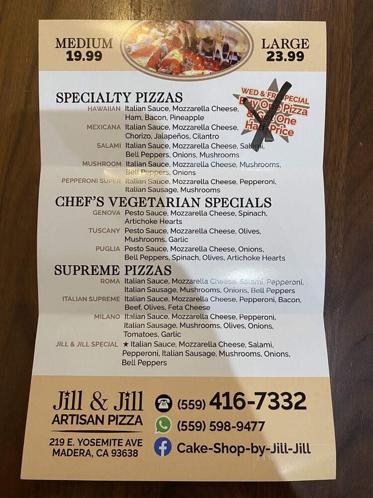 Jill and Jill - Madera, CA menu_pic