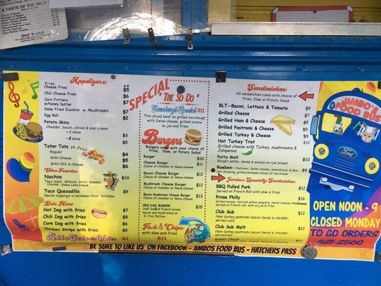 Jimbo's Food Bus - Palmer, AK menu_pic