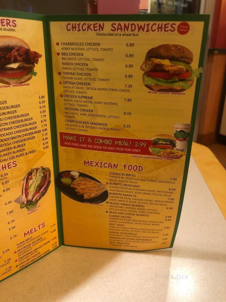 Jimmy Dean Charbroil Burger - Santa Clarita, CA menu_pic