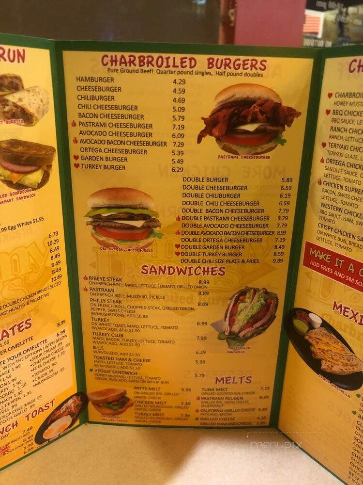 Jimmy Dean Charbroil Burger - Santa Clarita, CA menu_pic