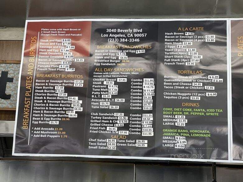 Jim's Burgers - Los Angeles, CA menu_pic