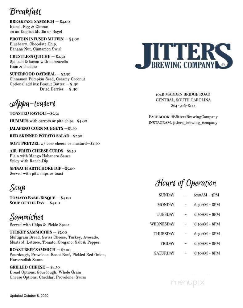 Jitters Brewing Company - Central, SC