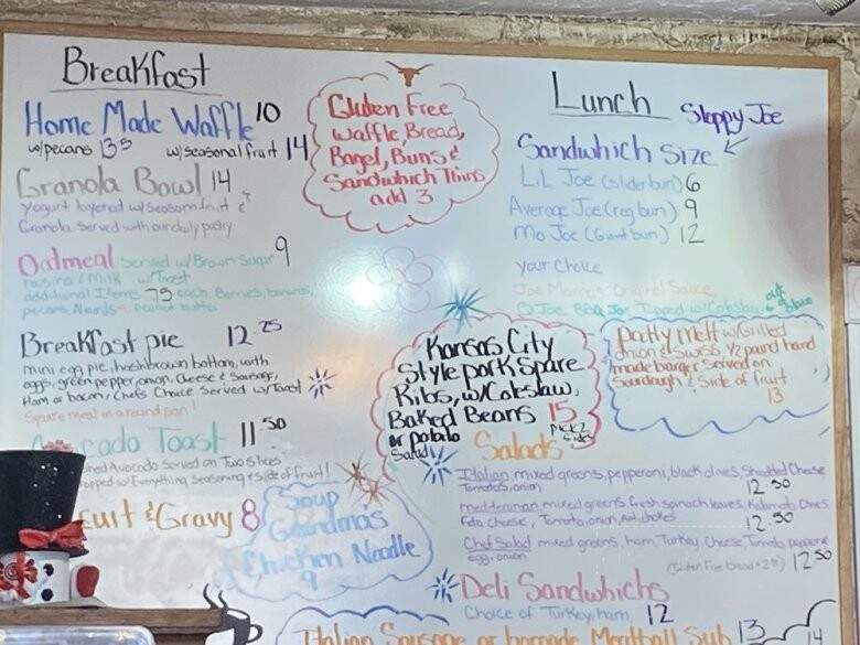 Joe Mama's Coffee House - Amarillo, TX menu_pic