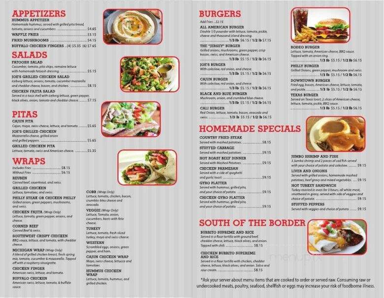 Joe's Coney Island - Center Line, MI menu_pic