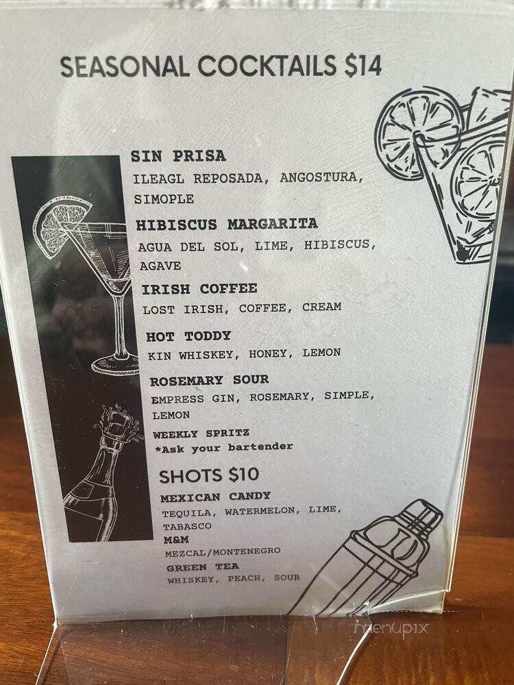 Johnny's Bar - Los Angeles, CA menu_pic
