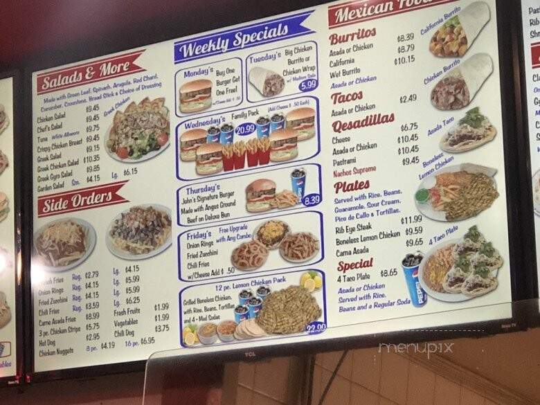 John's Drive-In - Huntington Park, CA menu_pic