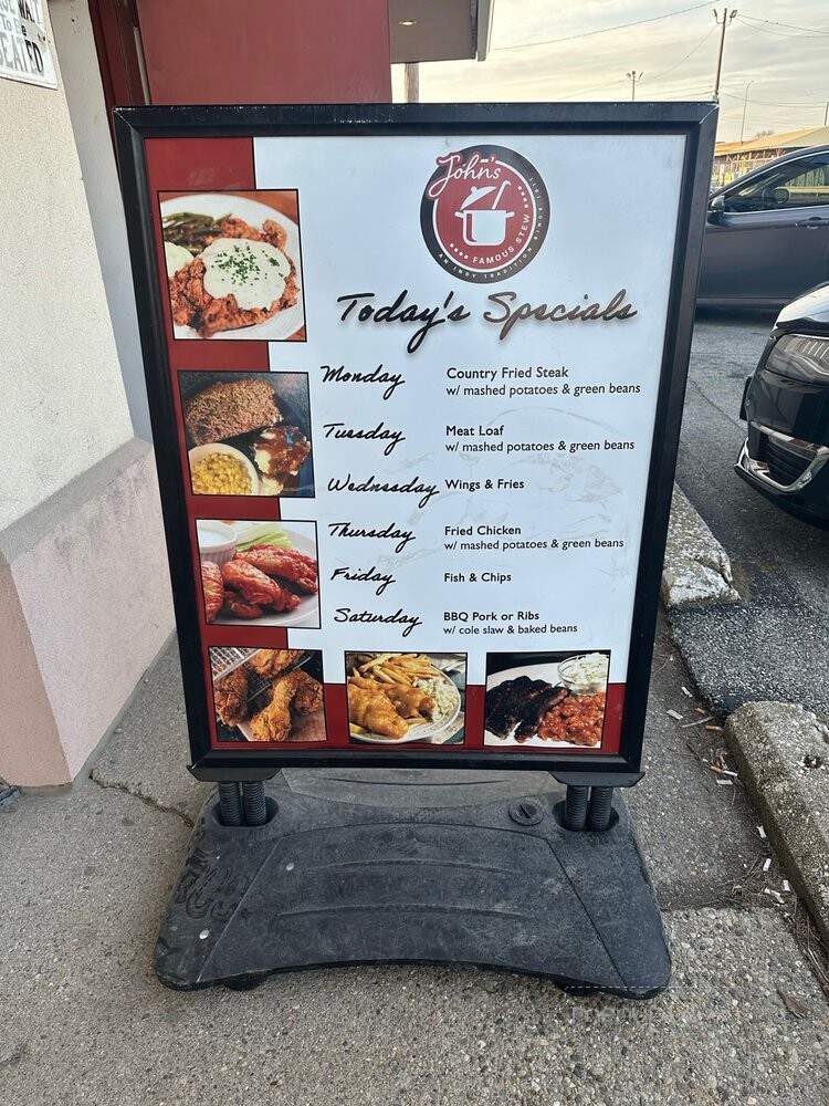 John's Famous Stews - Indianapolis, IN menu_pic