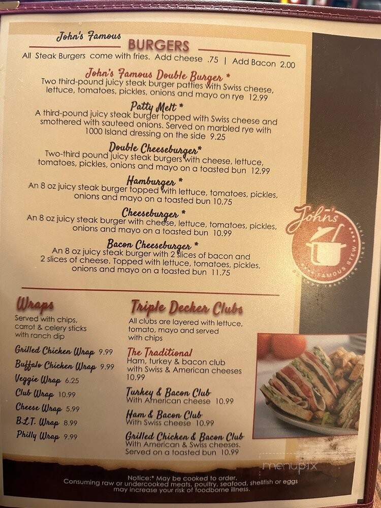 John's Famous Stews - Indianapolis, IN menu_pic