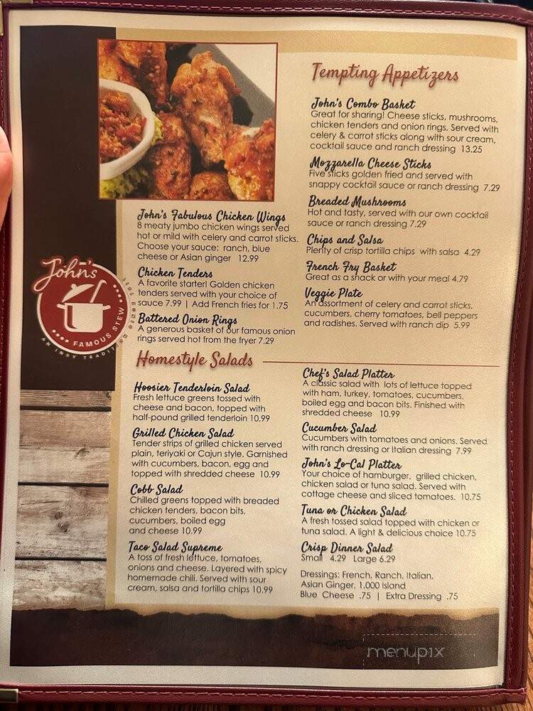 John's Famous Stews - Indianapolis, IN menu_pic