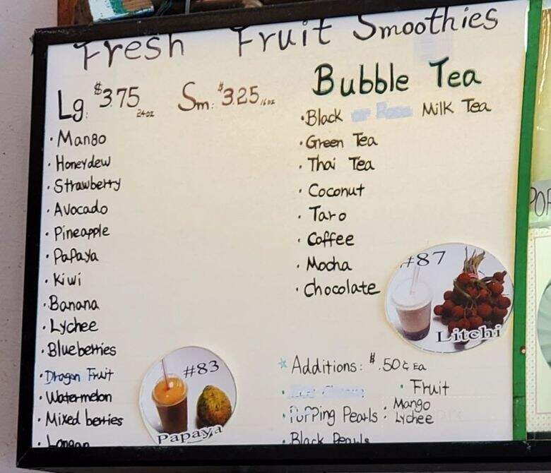Jojo Coffee & Snack - Honolulu, HI menu_pic