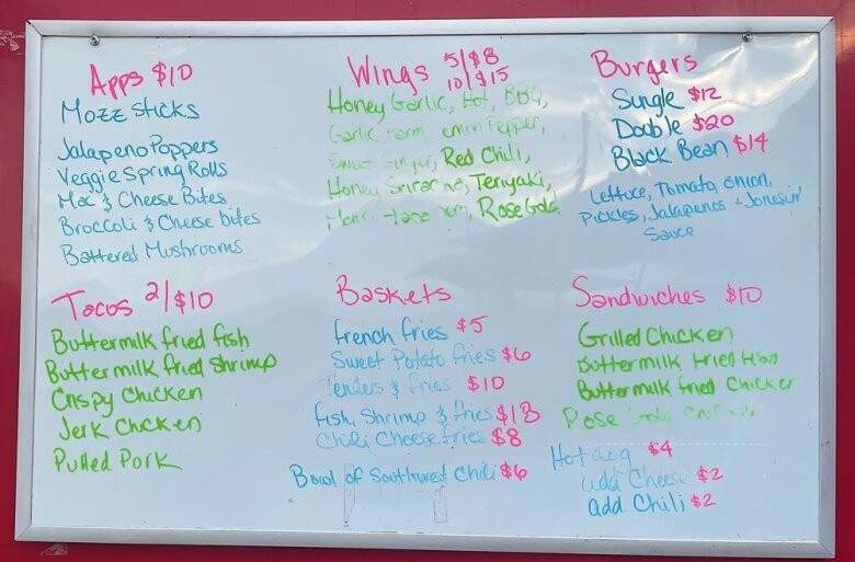 Jonesin - Hudson, NY menu_pic