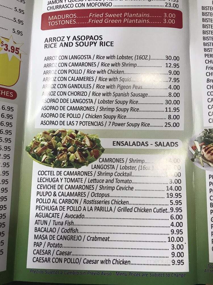 Jorge's Restaurant - Ridgewood, NY menu_pic
