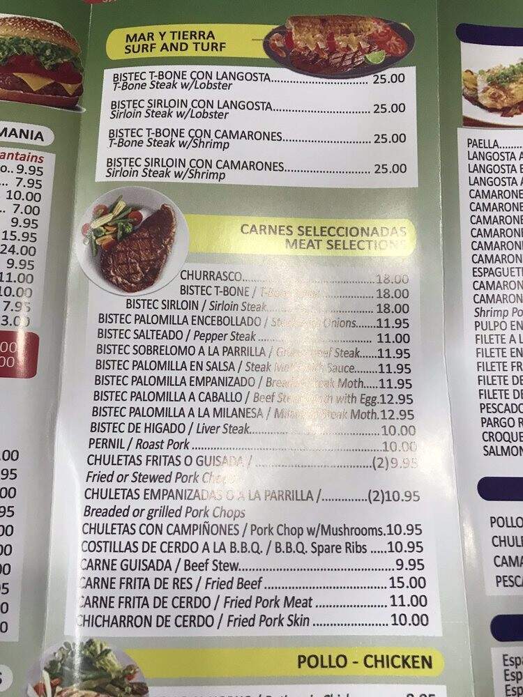 Jorge's Restaurant - Ridgewood, NY menu_pic
