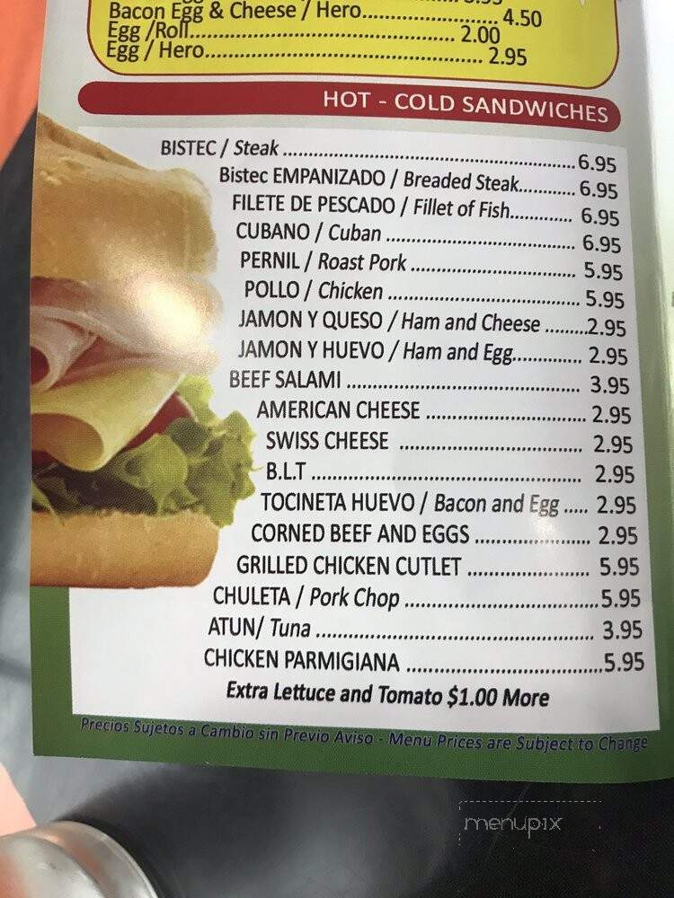 Jorge's Restaurant - Ridgewood, NY menu_pic