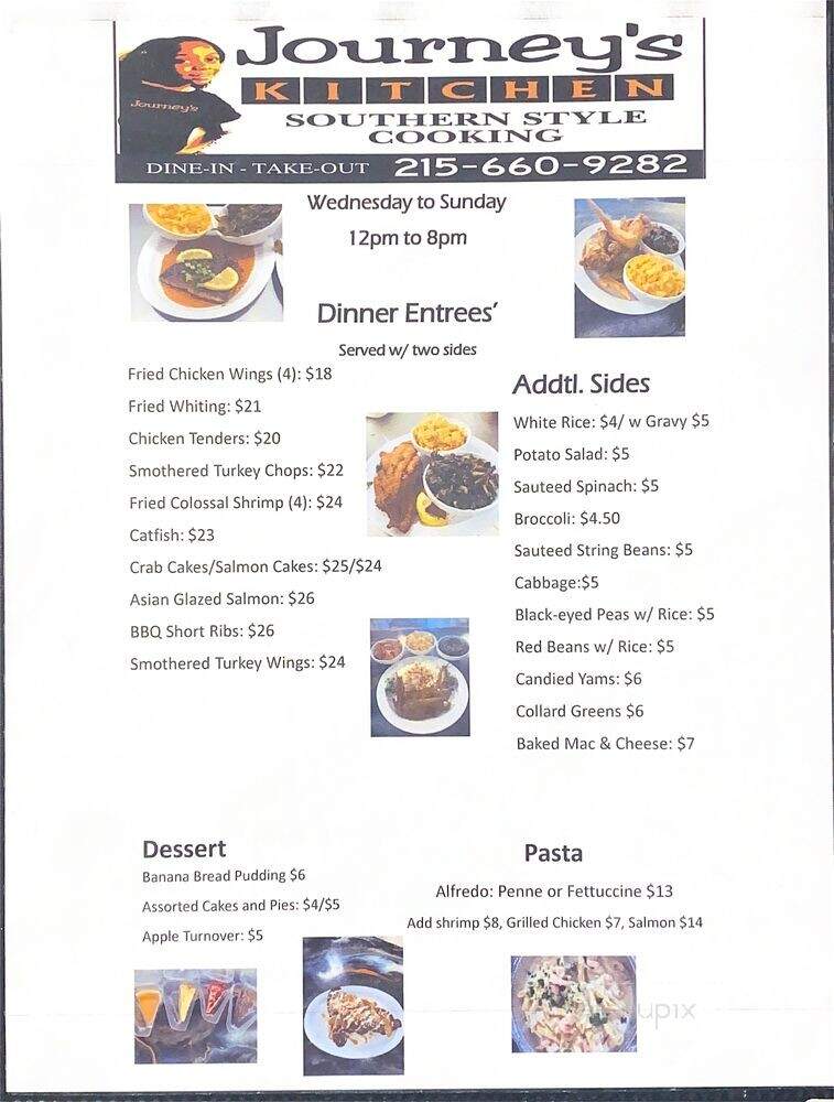 Journey's Kitchen - Philadelphia, PA menu_pic