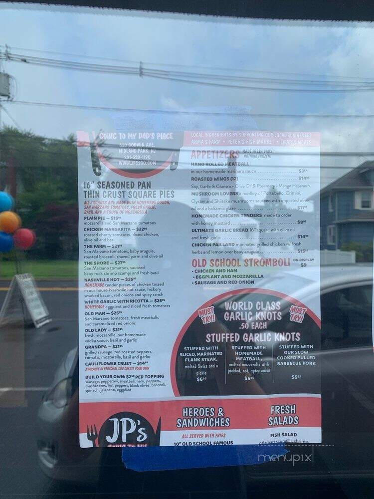JP's - Midland Park, NJ menu_pic