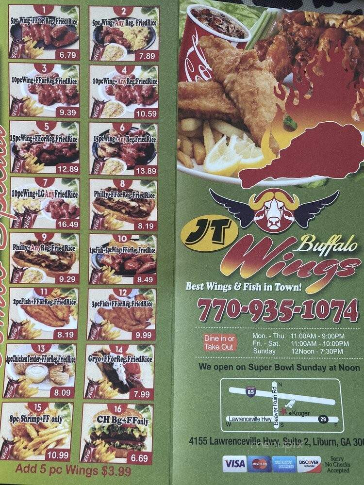 J T Buffalo Wings - Lilburn, GA