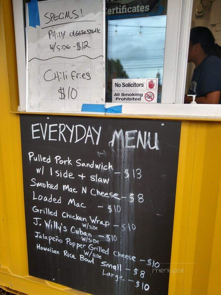 JWilly's Que & Cream - Jamestown, NY menu_pic