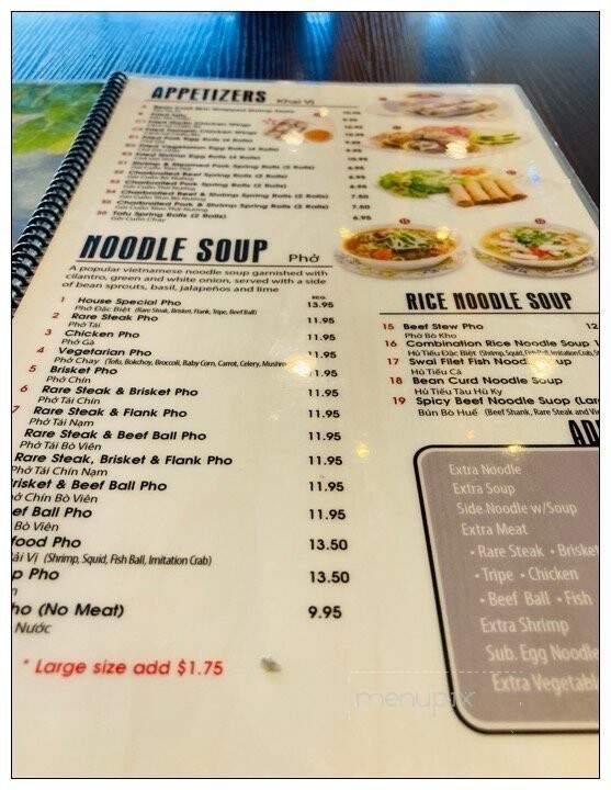 K5 Pho & Rolls - Los Angeles, CA menu_pic