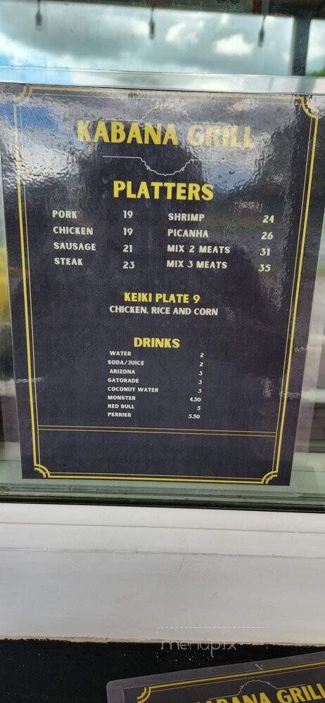 Kabana Grill - Wahiawa, HI menu_pic