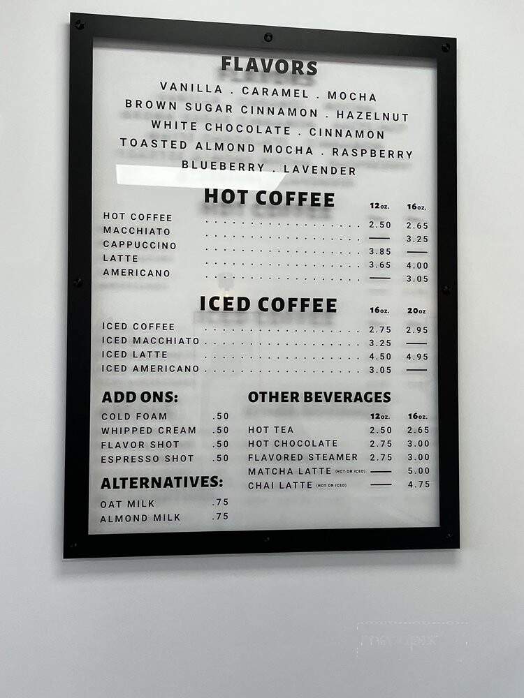 Kahawa Java - Owensboro, KY menu_pic