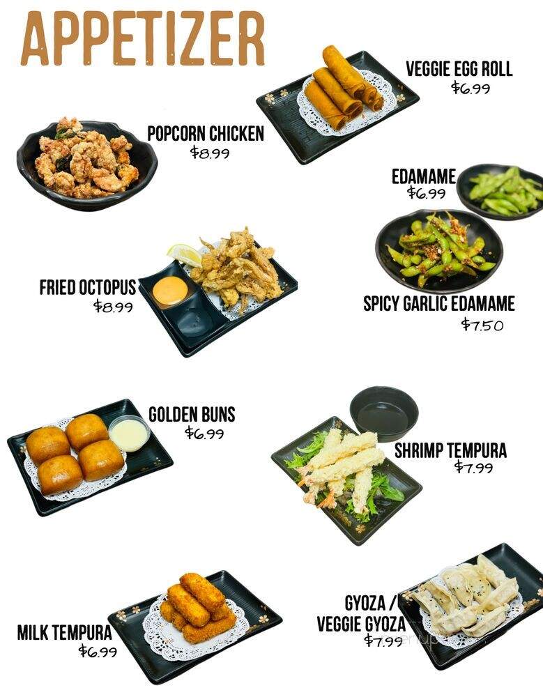 Kaiju - Isla Vista, CA menu_pic