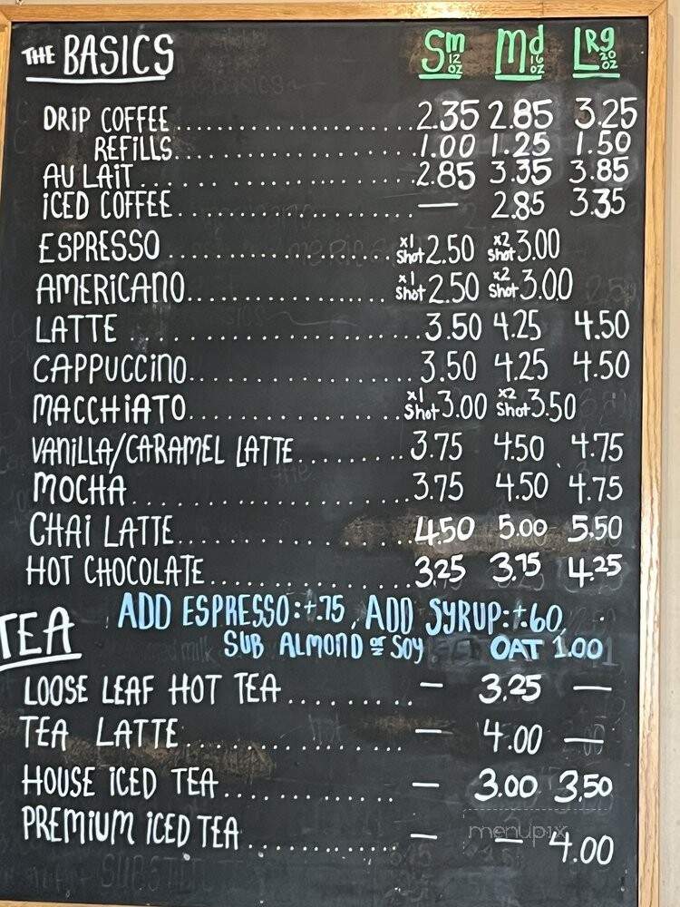 Kaldi Coffee and Tea - South Pasadena, CA menu_pic