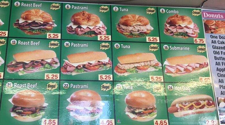 K & K Donut - Los Angeles, CA menu_pic