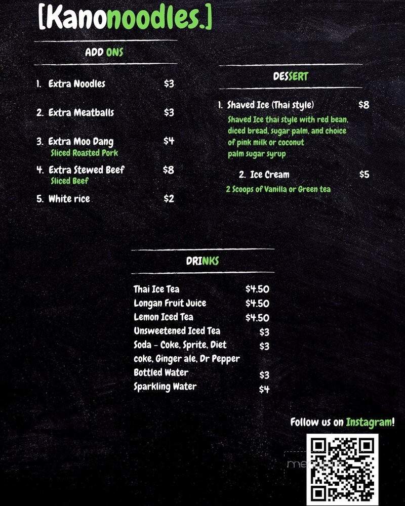 Kanonoodles - Hasbrouck Heights, NJ menu_pic