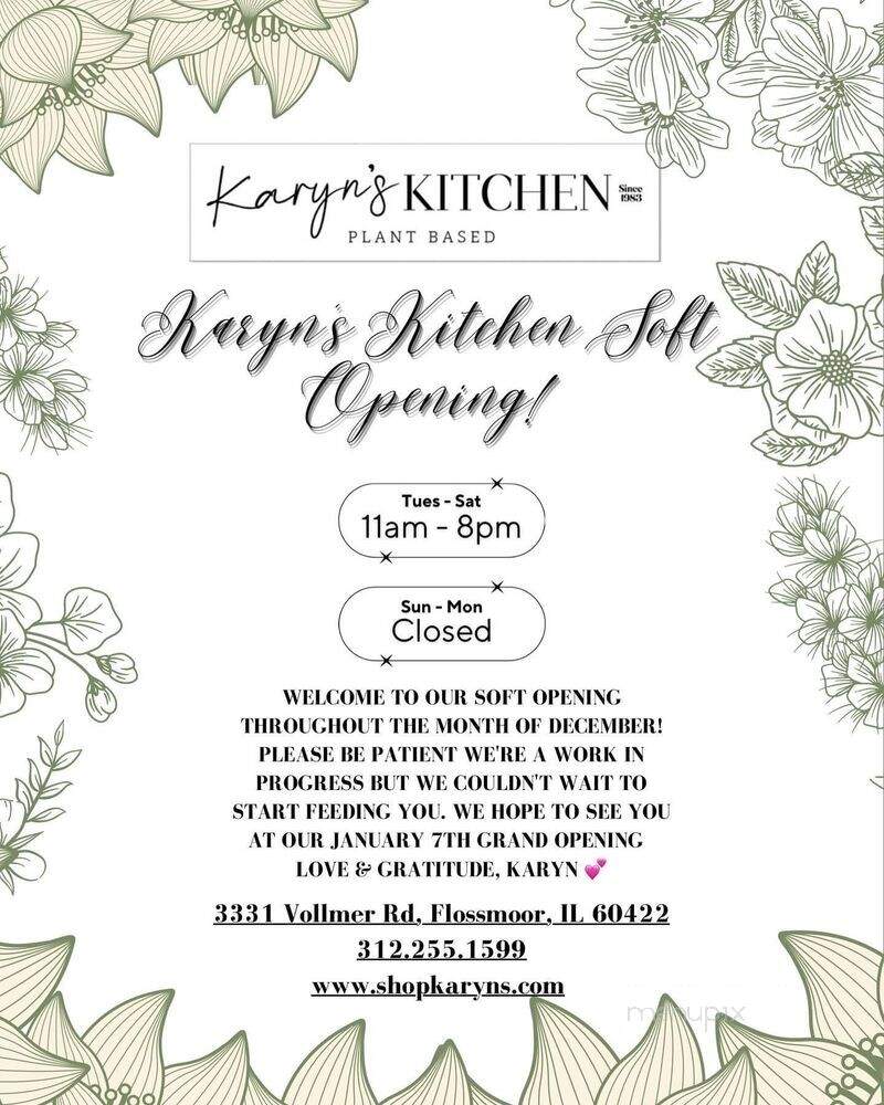 Karyn's Kitchen - Flossmoor, IL