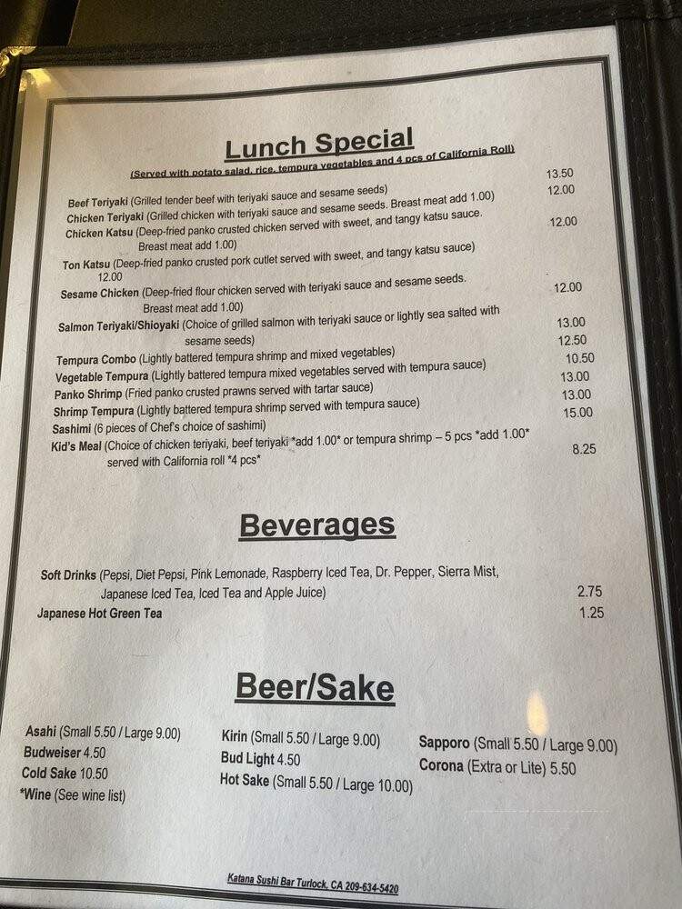 Katana Sushi Bar - Turlock, CA