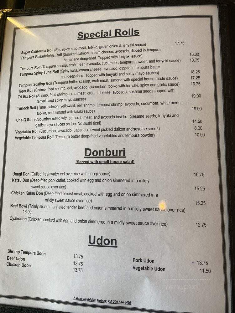 Katana Sushi Bar - Turlock, CA