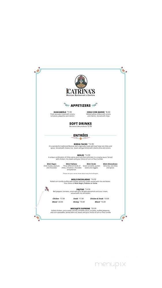 Katrina's Mexican Restaurant & Cantina - Millcreek, UT menu_pic