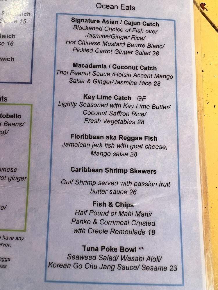 Kaya Island Eats - Key West, FL menu_pic