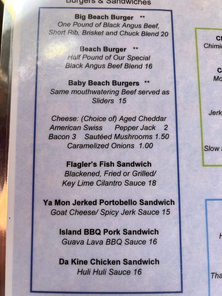 Kaya Island Eats - Key West, FL menu_pic